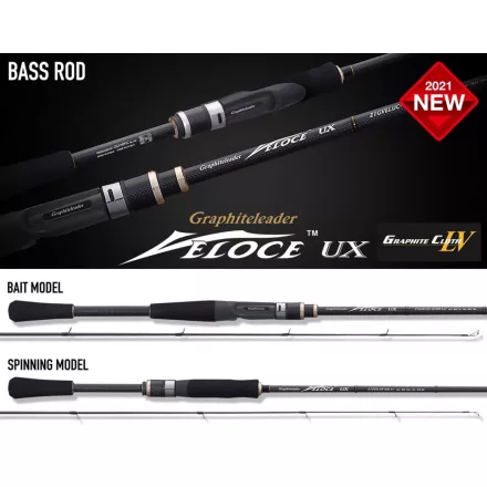 Casting pergető bot Graphiteleader VELOCE UX 21GVELUC-65ML R-Fast 1.96m 3/4oz 21gr Medium Light
