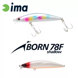 IMA IBORN 78F SHALLOW 78mm 8.5gr 002 Red Head Pearl OB