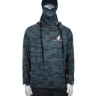 MAJOR CRAFT SUN PROTECTION HOODIE UV ÁLLÓ KAPUCNIS FELSŐ M Dark Gray