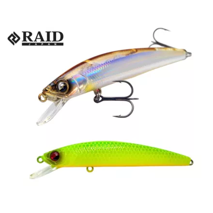 Raid Japan RAID LEVEL MINNOW QUICK72 72mm 5.2gr 020 Green Sour wobbler műcsali