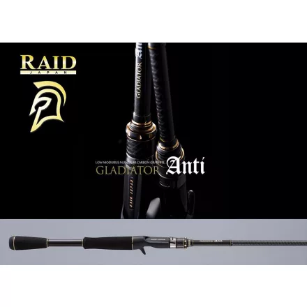 Casting pergető bot Raid Japan GLADIATOR ANTI CAST GA610MC JOKER 208cm 7-14gr