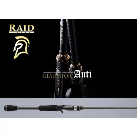 Casting pergető bot Raid Japan GLADIATOR ANTI CAST GA-65PBF POWER BAIT FINESS 195cm 5-10.5gr