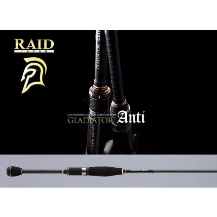 Pergető bot Raid Japan GLADIATOR ANTI GA-61UL-ST FIXER 185cm 0.9-5.2gr