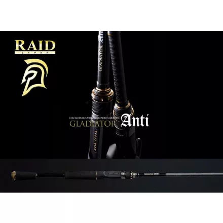 Casting pergető bot Raid Japan GLADIATOR ANTI CAST GA-72HC KING HEAVY 218cm 10.5-42gr
