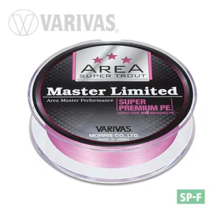 VARIVAS TROUT AREA MASTER LIMITED PE 75m #0.175 5.5lb TOURNAMENT PINK