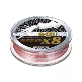   VARIVAS AVANI EGING MAX POWER PE X8 150m #0.8 16.7lbs White Orange Marking