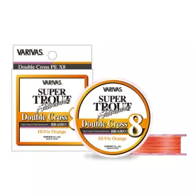   VARIVAS SUPER TROUT ADVANCE DOUBLE CROSS PE 8X 100m #0.6 9.6lb HI-VIS Orange