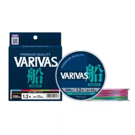   VARIVAS FUNE PE X8 200m #3.0 0.285mm 21kg Multicolor High Visibility
