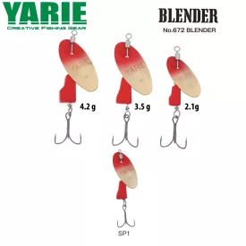 KÖRFORGÓ YARIE 672 BLENDER 2.1gr SP1 Red/Red