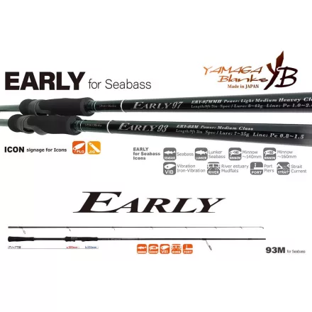 Pergető bot Yamaga Blanks EARLY SEABASS 93M 2.819m 7-35gr