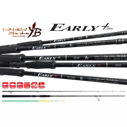 Pergető bot Yamaga Blanks EARLY+ 98H 2.935m 18-60gr