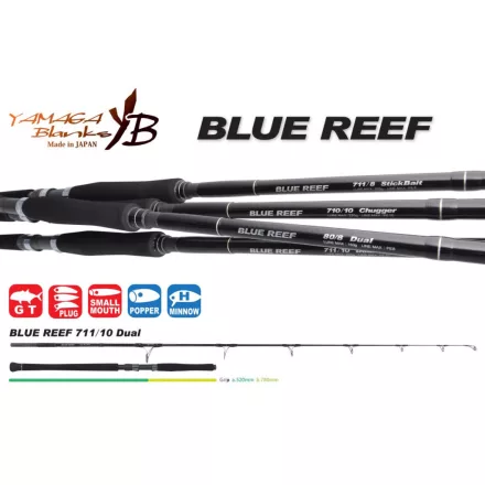 Pergető bot Yamaga Blanks BLUE REEF GT 711/10 DUAL 2.47m Max 220gr