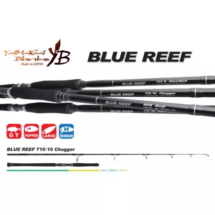 Pergető bot Yamaga Blanks BLUE REEF GT 710/10 CHUGGER 2.415m Max 220gr