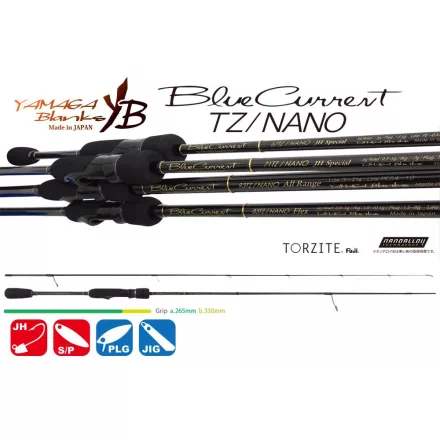 Pergető bot Yamaga Blanks BLUE CURRENT 67TZ NANO 2.02m 5gr Fuji Titanium Torzite