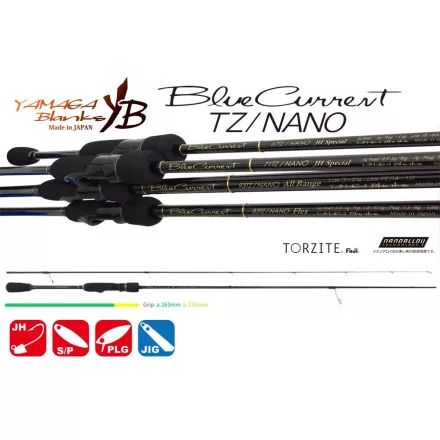 Pergető bot Yamaga Blanks BLUE CURRENT 71TZ NANO 2.175m 7gr Fuji Titanium Torzite