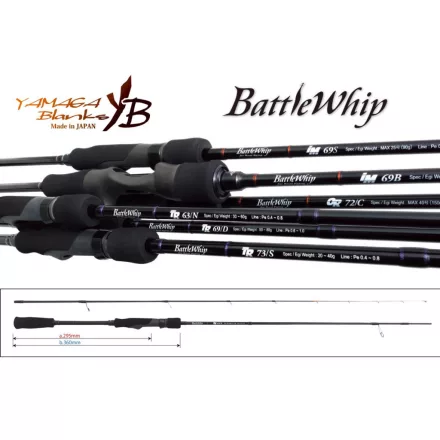 Pergető bot Yamaga Blanks BATTLE WHIP TR 63/N 1.92m 30-60gr