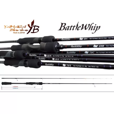 Pergető bot Yamaga Blanks BATTLE WHIP TR 69/D 2.075m 50-80gr
