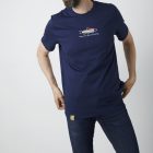 Geoff Anderson Organic Tee Peace Trout Navi / Size: L póló