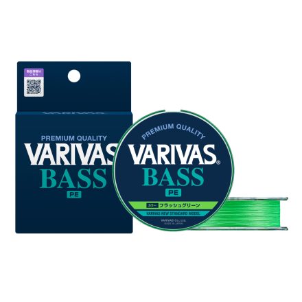VARIVAS  Bass X4 PE #0.6 (0,128mm) 10lb 150m Flash Green
