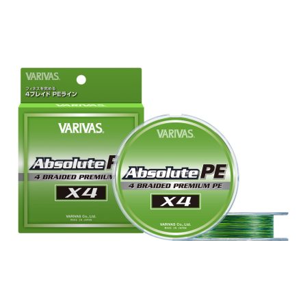 VARIVAS  Absolute Premium X4 PE #0.3 (0.090mm) 7lb 150m Marking Green