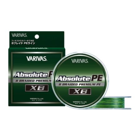 VARIVAS  Absolute Premium X8 PE #0.8 (0.148mm) 16lb 150m Marking Green