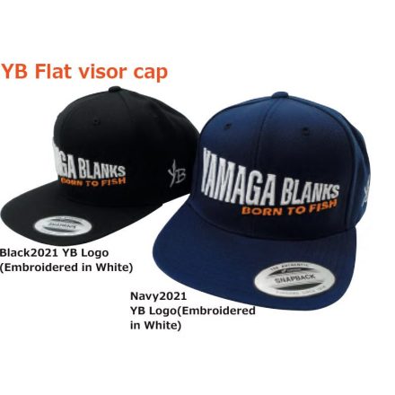 Yamaga Blanks SAPKA YAMAGA FLAT VISOR BLACK BORN TO FISH (YB11015)